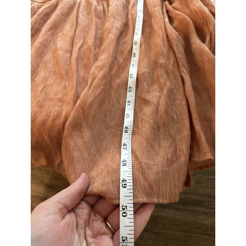 Abercrombie Empire Waist Babydoll Maxi Dress Terracotta Size XL - Picture 8 of 8